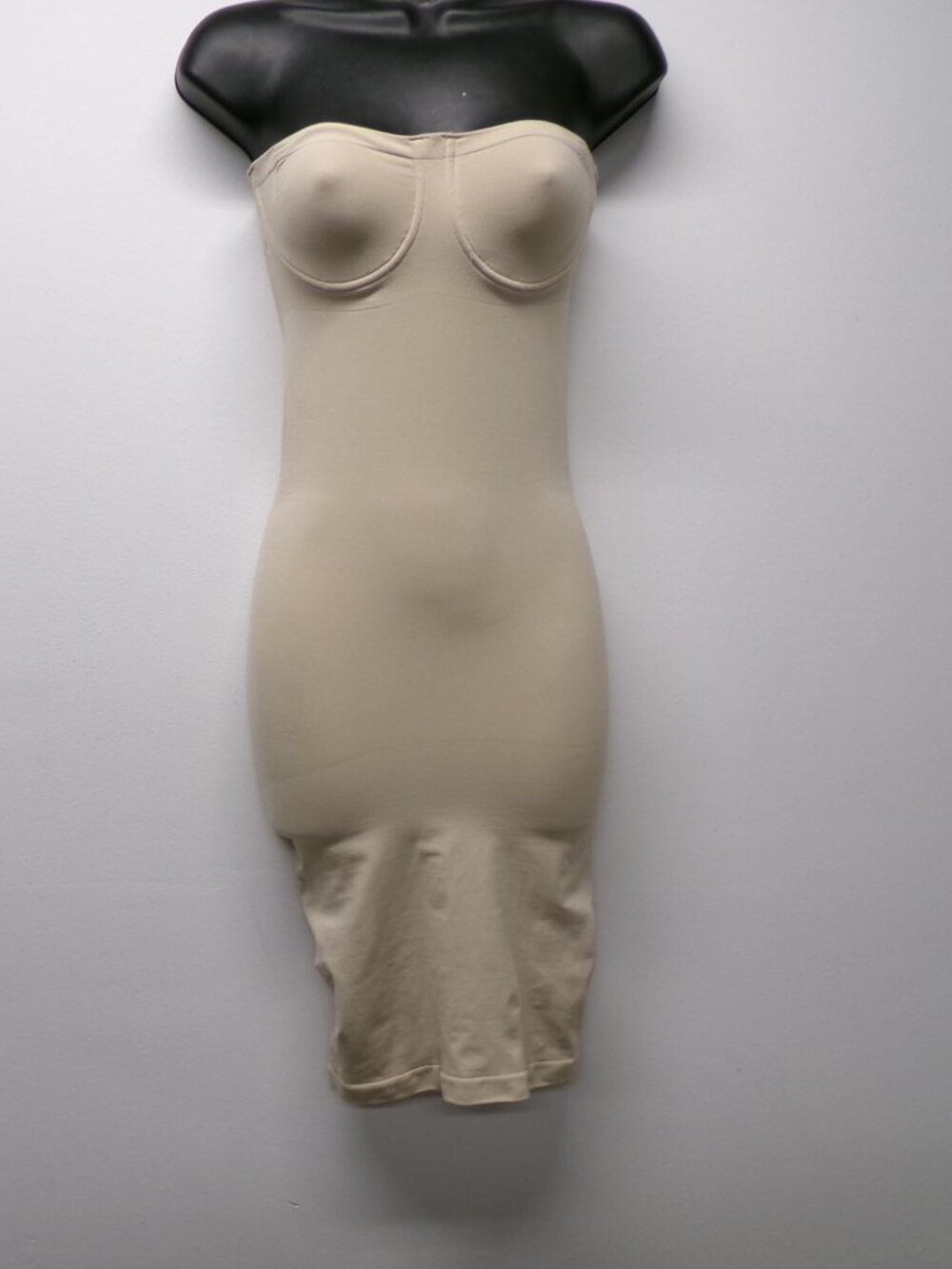 Vintage 90s Y2K Victoria's Secret Strapless Shapewear Slip Bodycon sz M 1999